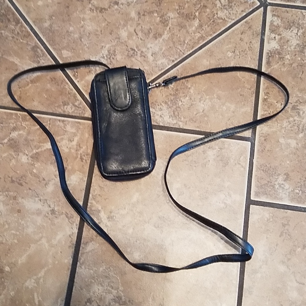 Leather Shoulder or Belt Wallet